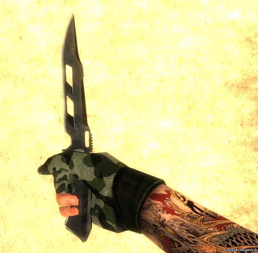 Камуфляжные перчатки+татуировка